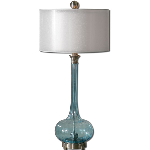 Junelle 1-light Blue Glass Table Lamp