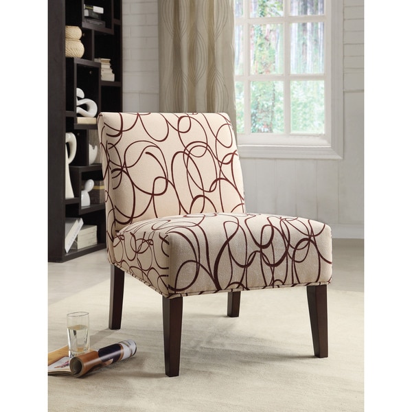 Aberly Scribble Pattern Accent Chair