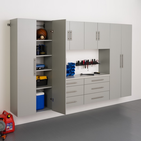 6-piece Stone Grey Storage Cabinet Set I