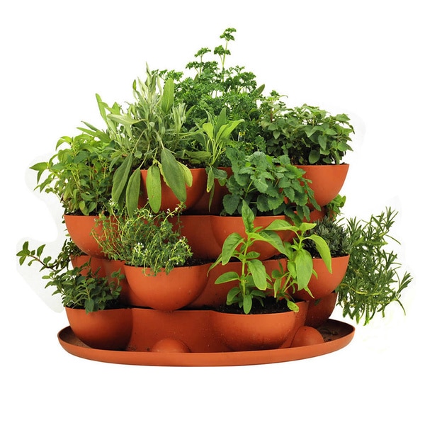 Stack & Grow Stackable Terracotta Garden Planter