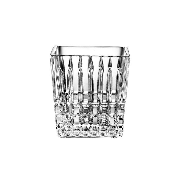 Majestic Gifts Clear Crystal Cotton Swab Holder