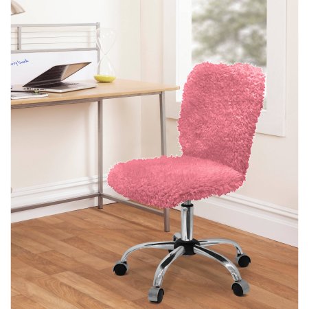 Faux Fur Home Office Chair, Color Choice