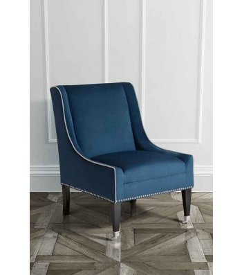 Blue British armchair 