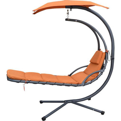 MCombo Hanging Chaise Lounger Chair with Cushion 