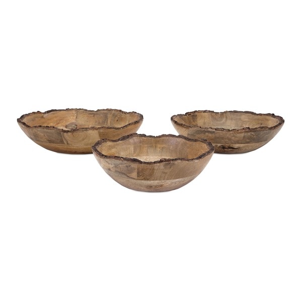 Damari Wood Bowls (Set of 3)
