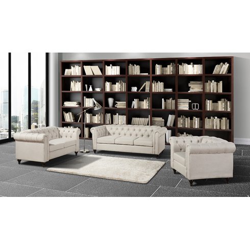 Chesterfield 3 Piece Living Room Set