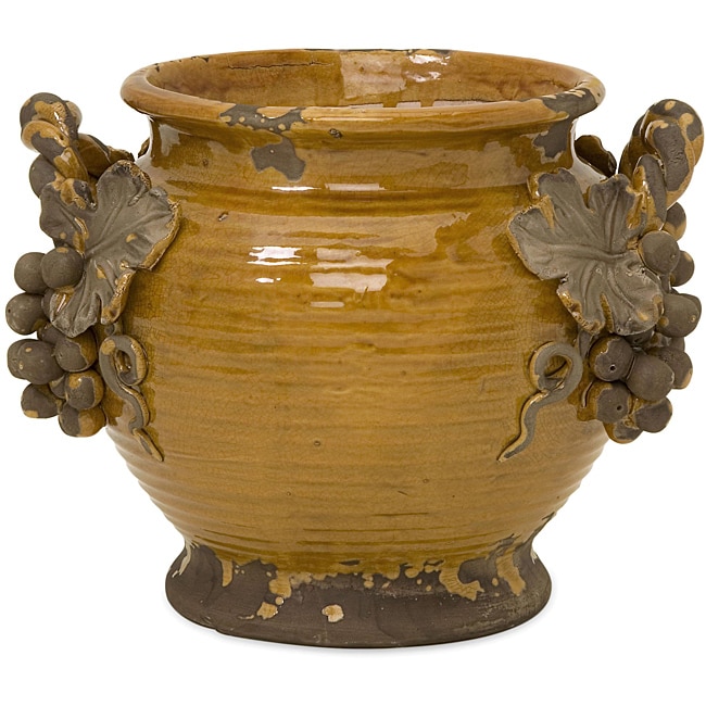 Handcrafted Argento Ceramic Vineyard Planter