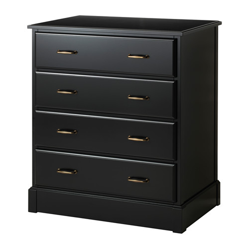 UNDREDAL Black 4-drawer chest