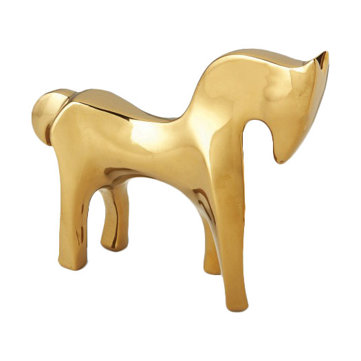 Gold Horse Figurine