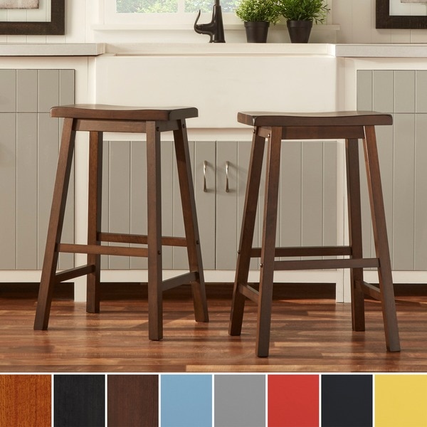 Salvador Saddle Back 29-inch Counter Height Stools