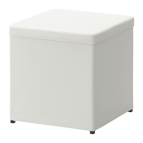 BOSNÃ„S grey colored high Ottoman with storage