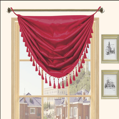 Holly Faux Silk Grommet Top Curtain Valance 