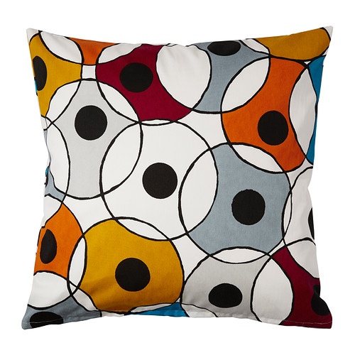 DVÃ„RGPALM Cushion cover, multicolor