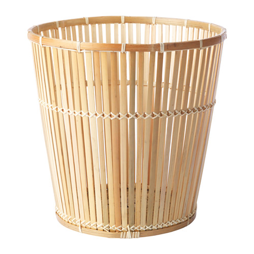 Natural colored bamboo basket