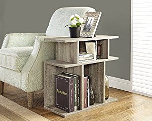 Reclaimed-Look Accent Side Table 24-Inch