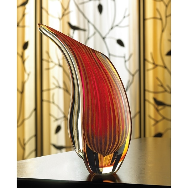 Zinnia Handcrafted Art Glass Vase