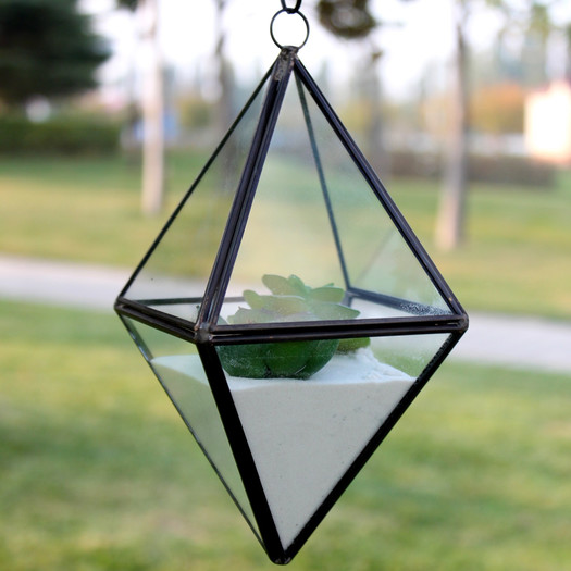 Diamond Glass Terrarium Planter 1015