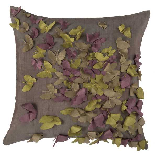 Butterflies Polyester Decorative Throw Pillow