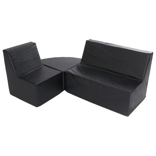 Straight Back 3 Piece Soft Seating