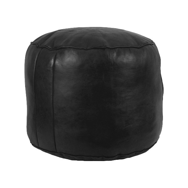 Tabouret Leather Pouf