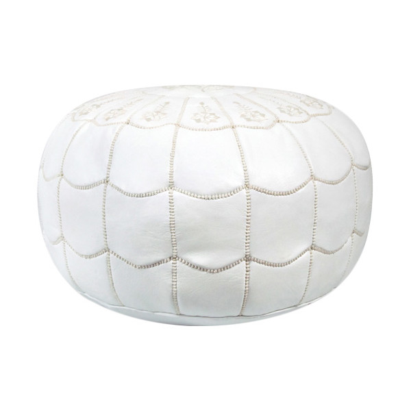  Leather Pouf