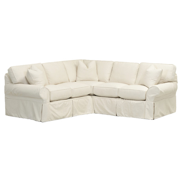 Glorious white sectional sofa