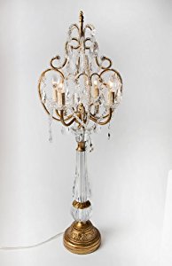 Opulent Treasures Chandelier Table Lamp (Gold)