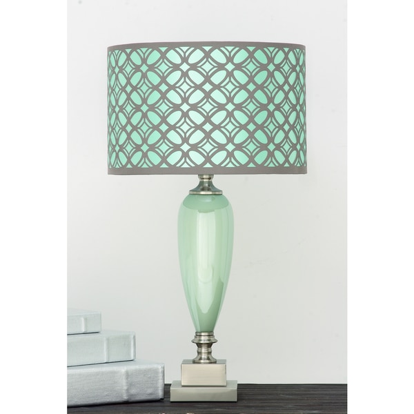 Vanessa Glass and Fabric Table Lamp