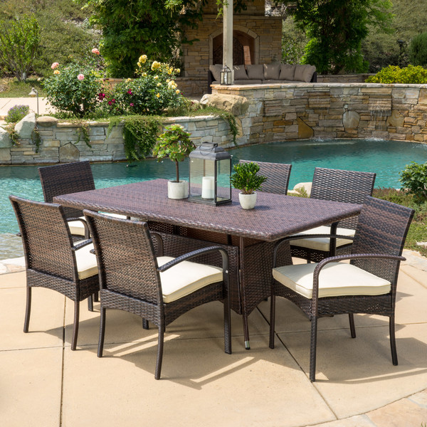 Lakewood Park 7 Piece Dining Set with Cushion