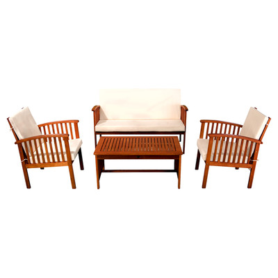 Firenze 4 Piece Sofa Seating Group with Cushion