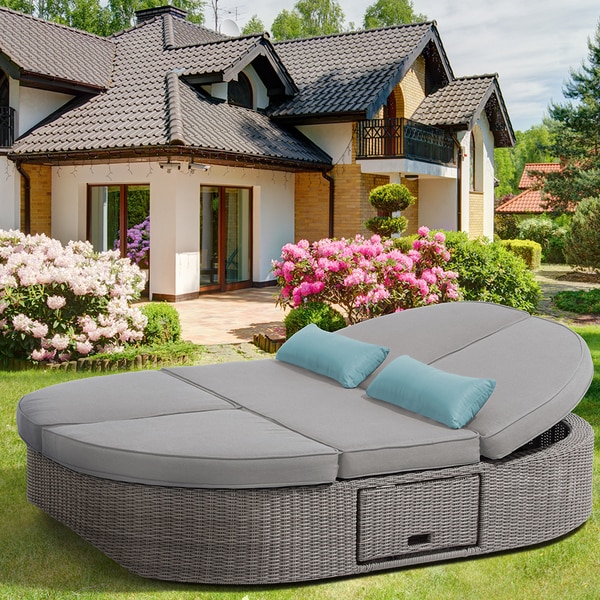 OVE Decors Sandra Swivel Outdoor Daybed