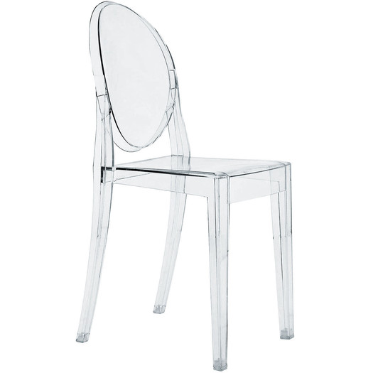 Victoria Ghost Side Elegant Chair by Kartell