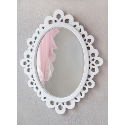 Wood Lace Wall Mirror