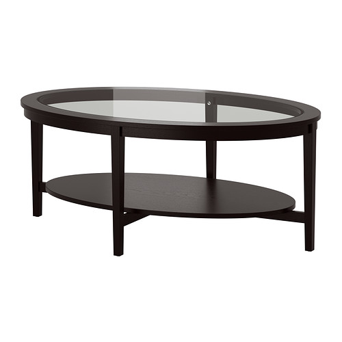 Malmsta Oval Coffee Table - Glass Top