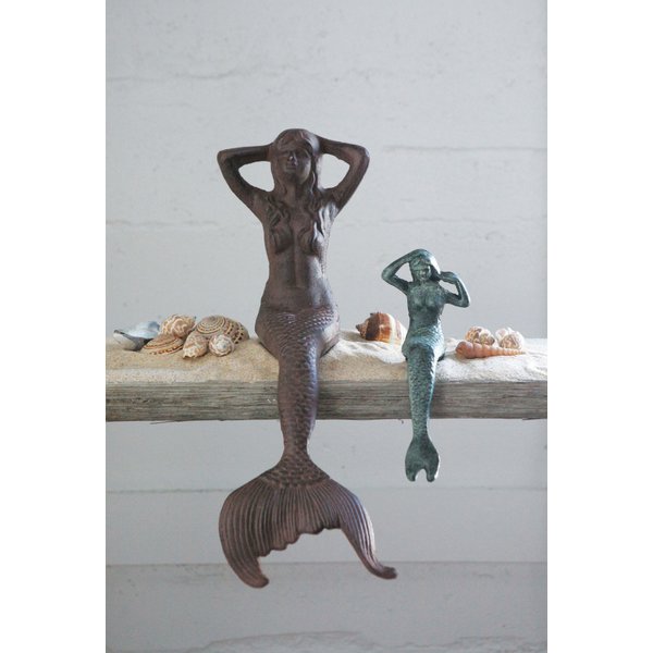 Mason Mermaid Perching Statue 