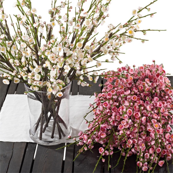 Decorative Plum Blossom Branches (Set of 12)