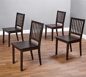  Wooden Dining Chairs (Set of 4)