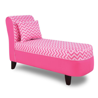 Izzy Bubblegum Pink with Passion Pink Chaise Lounge by kangaroo trading company