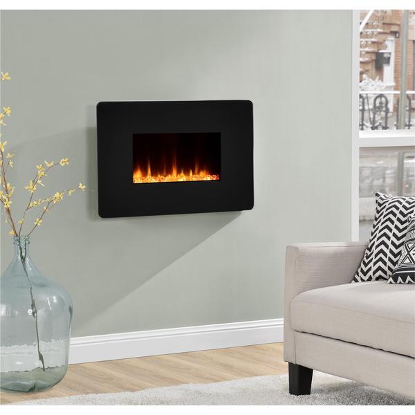 Altra Kenna 25-inch Black Wall Mount Fireplace
