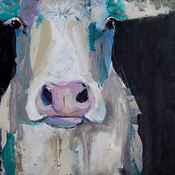 Cow Close Up Canvas Print 