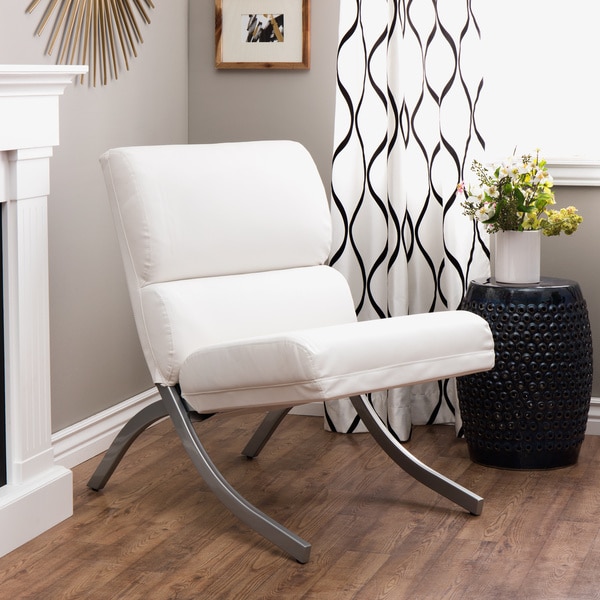 Rialto Bonded Leather White Chair