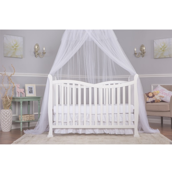 Dream On Me Violet White Wood 7-in-1 Convertible Life Style Crib
