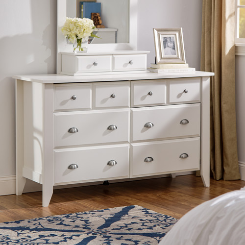 Revere 6 Drawer Dresser in White by Andover Mills 