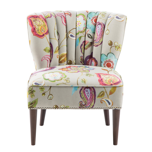 Korey Accent Chair With Printed Upholstery