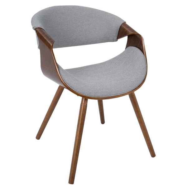 Curvo Mid Century Modern Chair in Walnut Wood
