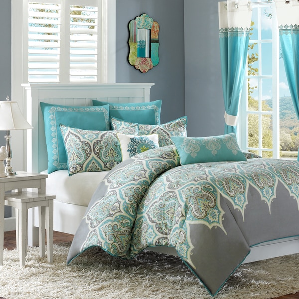 Cotton 7-piece Comforter Set Including Euro Sham & Decorative Pillows