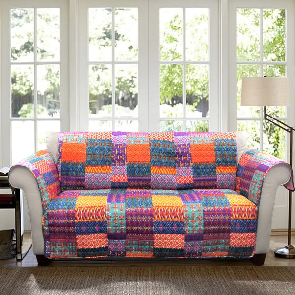 Lush Decor Misha Sofa Furniture Protector Slipcover