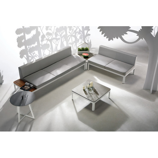 VIG Furniture Renava Hydra Outdoor 5 Piece Deep Seating Group with Gray Cushions 