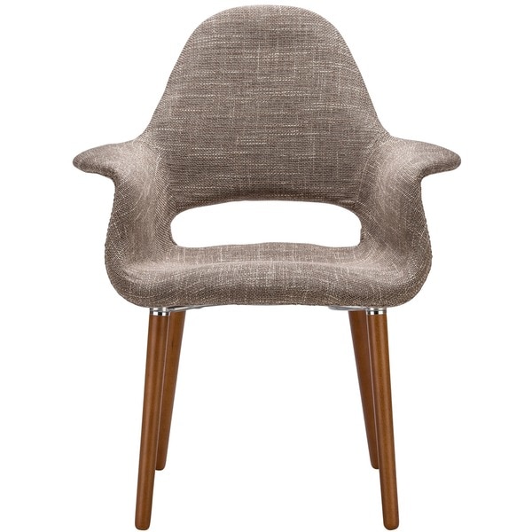 Edgemod Barclay Organic Style Taupe Dining Arm Chair