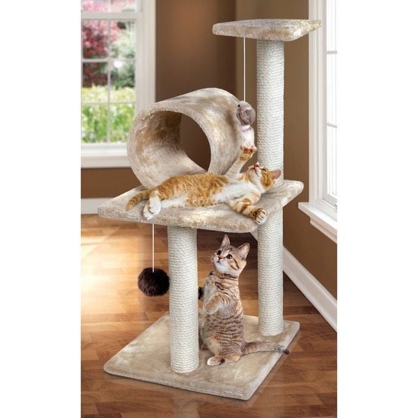 Animal Planet Three-Tier Cat Tree with Scratching Posts